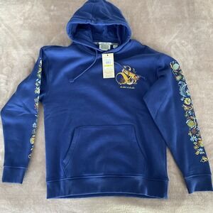 NWT Scotch & Soda Hoodie Mens M Evening Skies Embroidery Floral